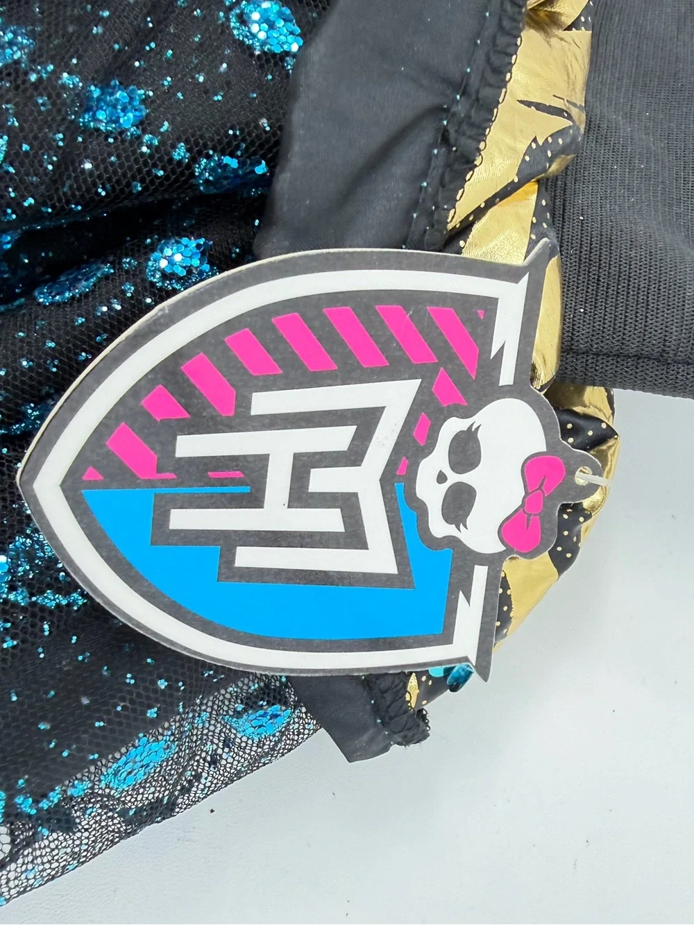 NWT 2011 Monster High Skirt Girls OSFA Sequin Bling Halloween Costume Dress Up